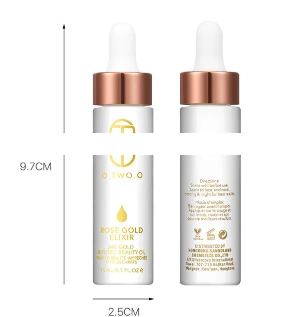 24k Rose Gold Elixir Face Oil - Moisturizing & Anti-Aging Skincare