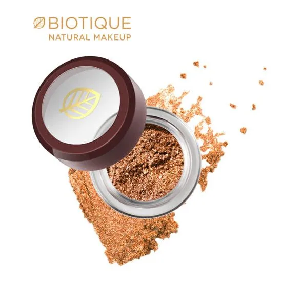 Biotique Natural Makeup Diva Glimmer Sparkling Eyeshadow, Amber Blaze, 1.5g