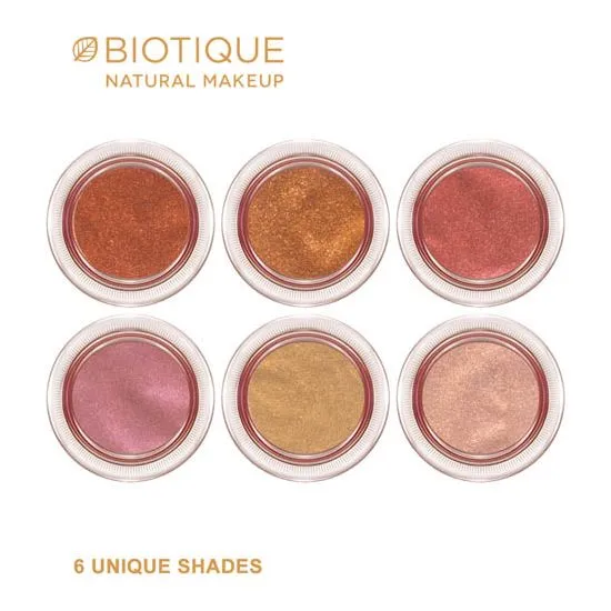 Biotique Natural Makeup Diva Glimmer Sparkling Eyeshadow, Amber Blaze, 1.5g
