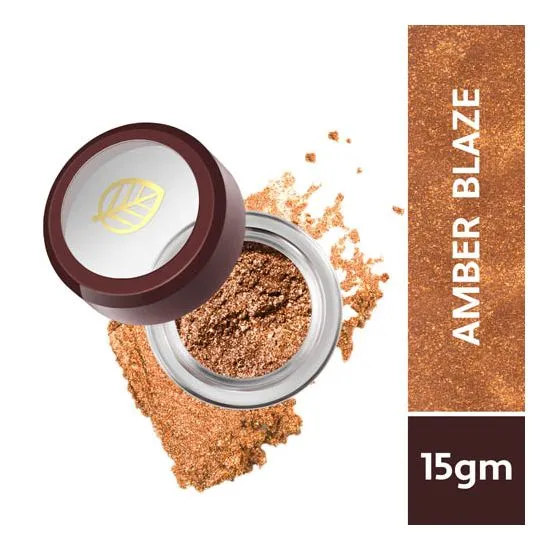 Biotique Natural Makeup Diva Glimmer Sparkling Eyeshadow, Amber Blaze, 1.5g