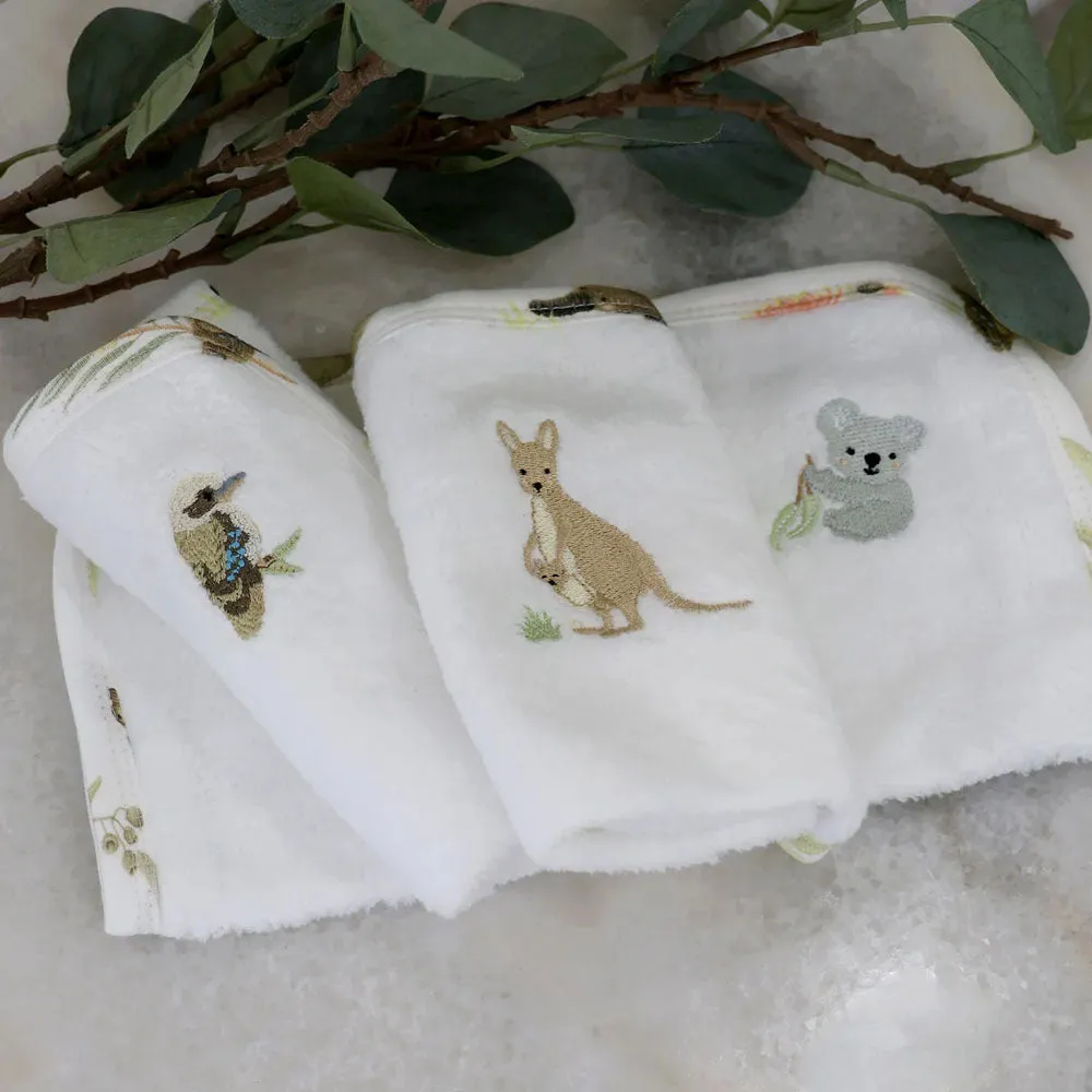 Bubba Blue Aussie 3pk Wash Cloths