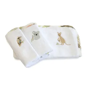 Bubba Blue Aussie 3pk Wash Cloths