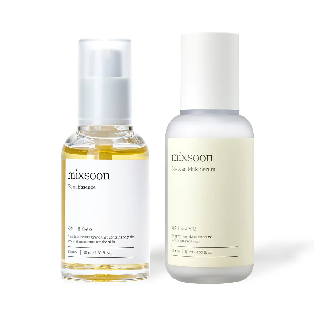 mixsoon Bean Essence & Soybean Serum Duo Set
