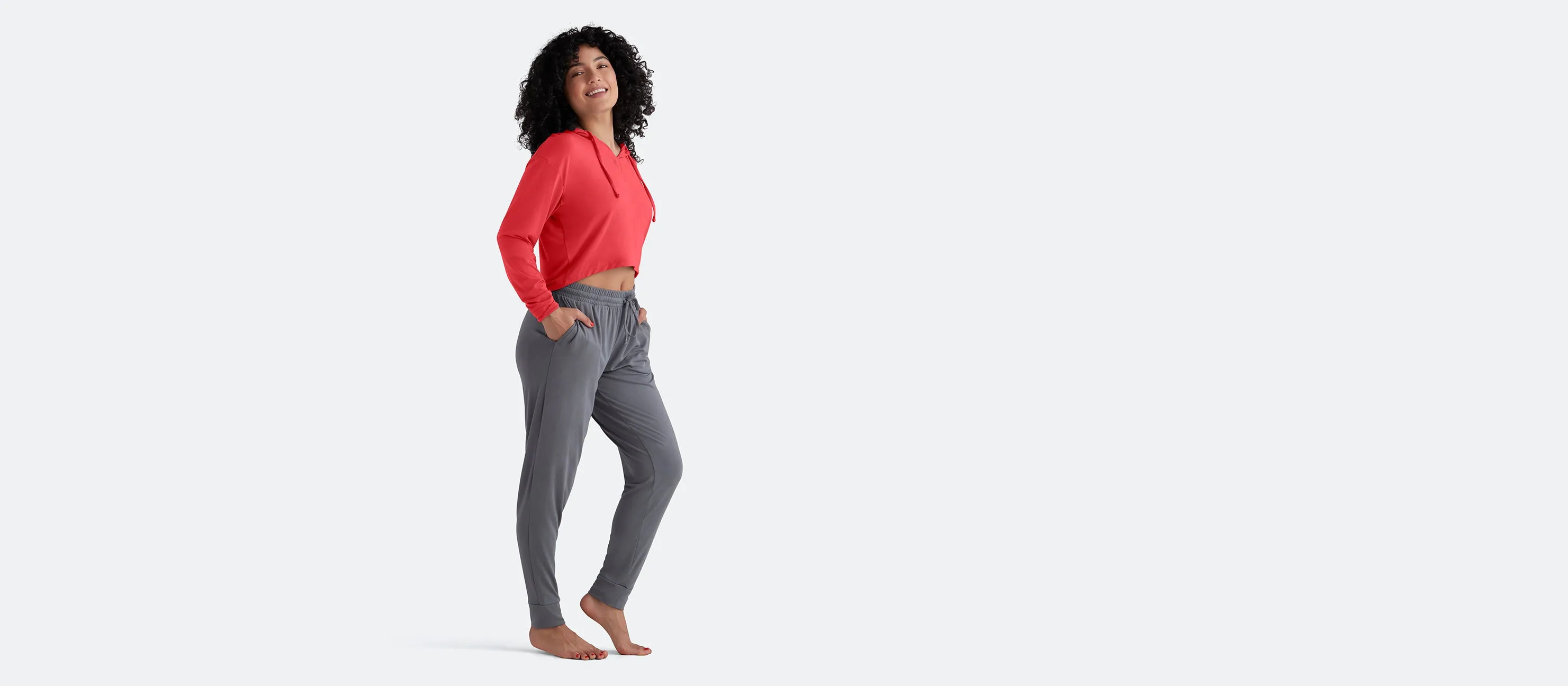 Modal Crop Hoodie | First Blush