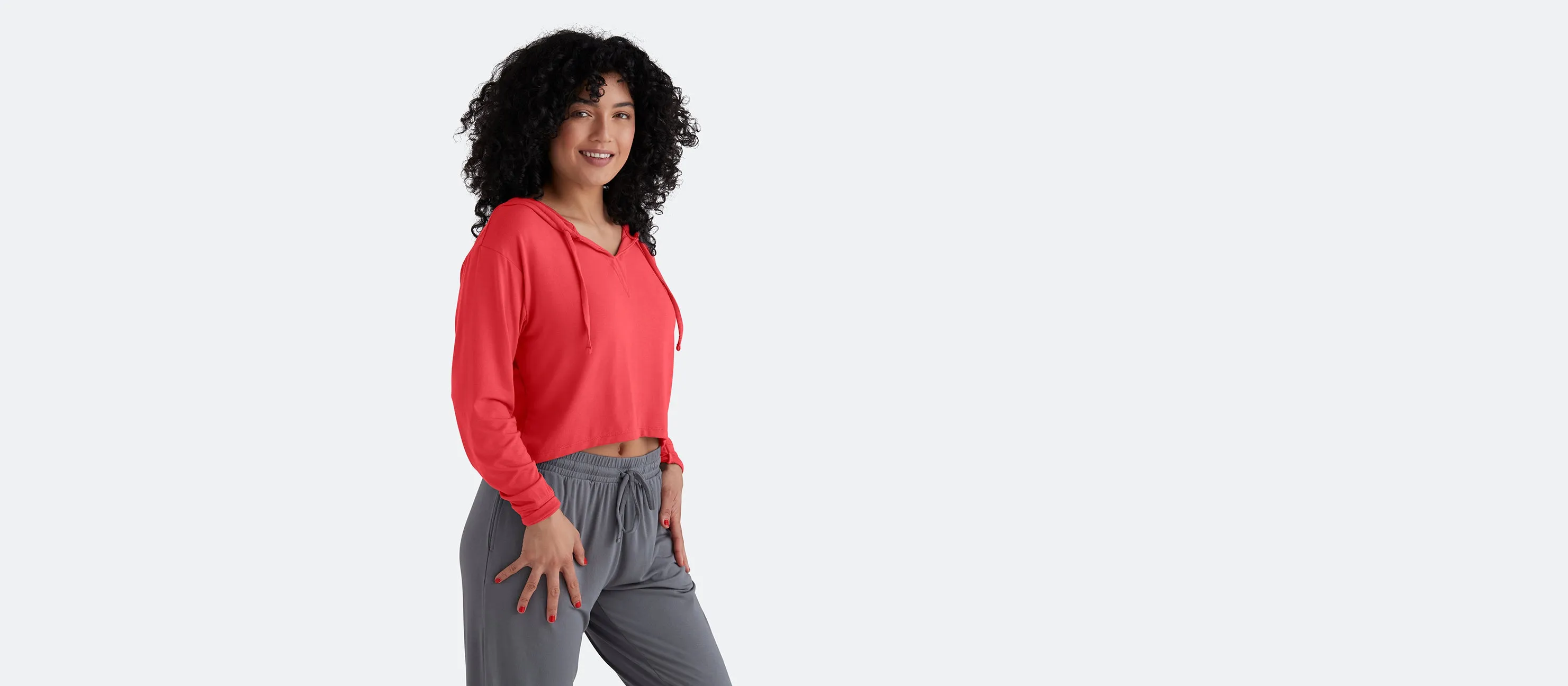Modal Crop Hoodie | First Blush