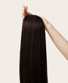 Natural Black, 16" Seamless Clip-In Hair Extensions, 1B | 160g