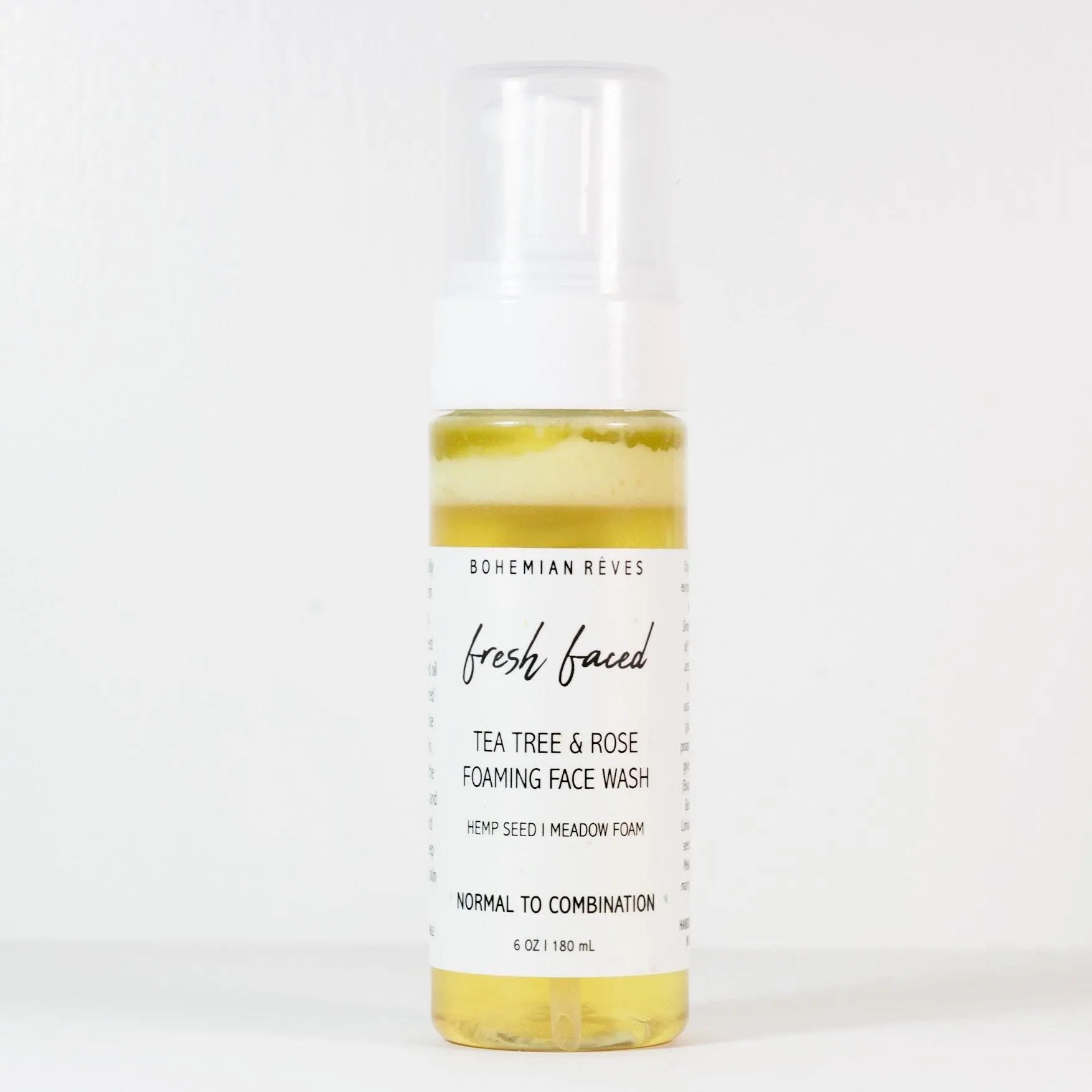 Rose Water Organic Foaming Face Wash